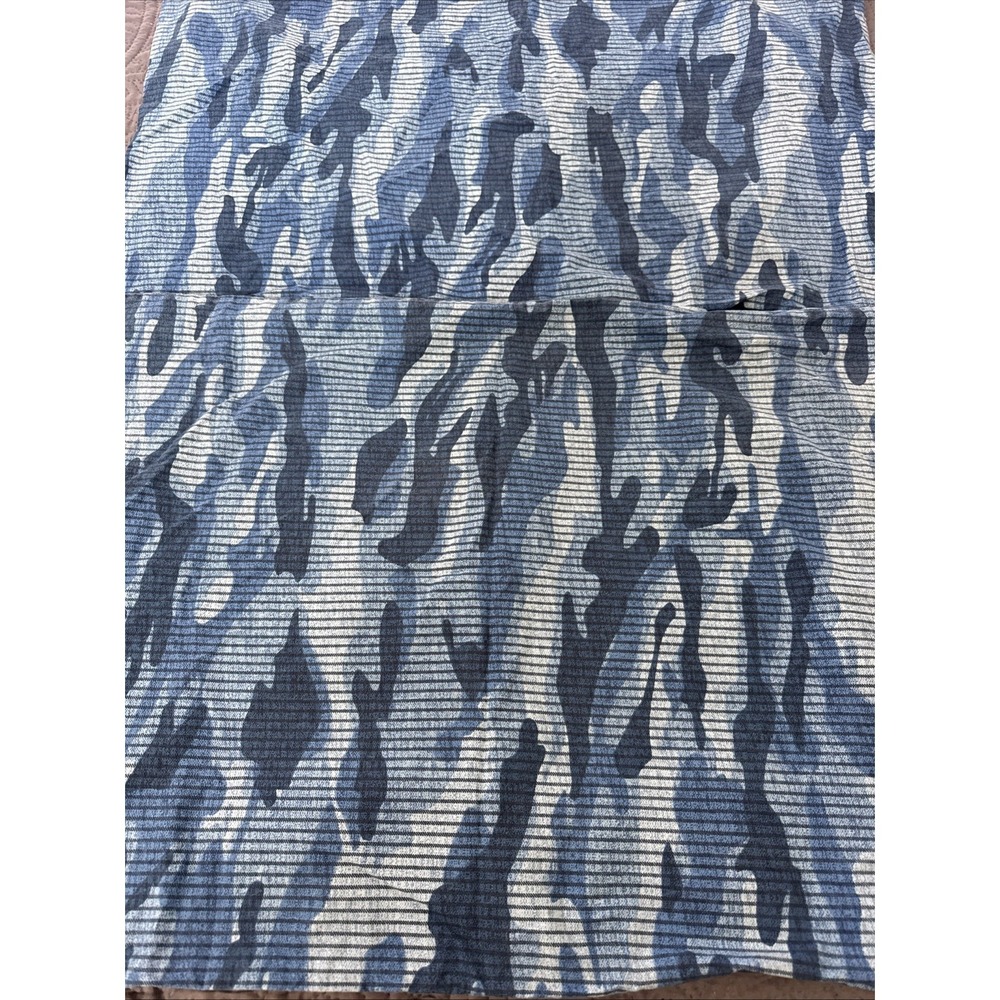 2 POTTERY BARN PB TEEN CLASSIC CAMO BLUE CAMOFLAGE STANDARD PILLOW CASE 20x29